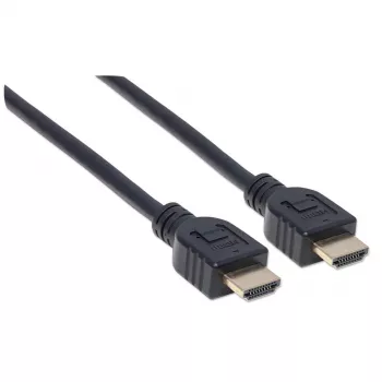Manhattan HDMI 4K@60Hz laidas su Ethernet - CL3, 5m, tinkamas montuoti sienoje