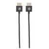 Manhattan HDMI laidas su Ethernet (ypač plonas), 4K@60Hz (Premium High Speed), 1m, vyriškas–vyriškas, juodas, Ultra HD 4k x 2k, visiškai ekranuotas, auksuoti kontaktai, garantija visam laikui