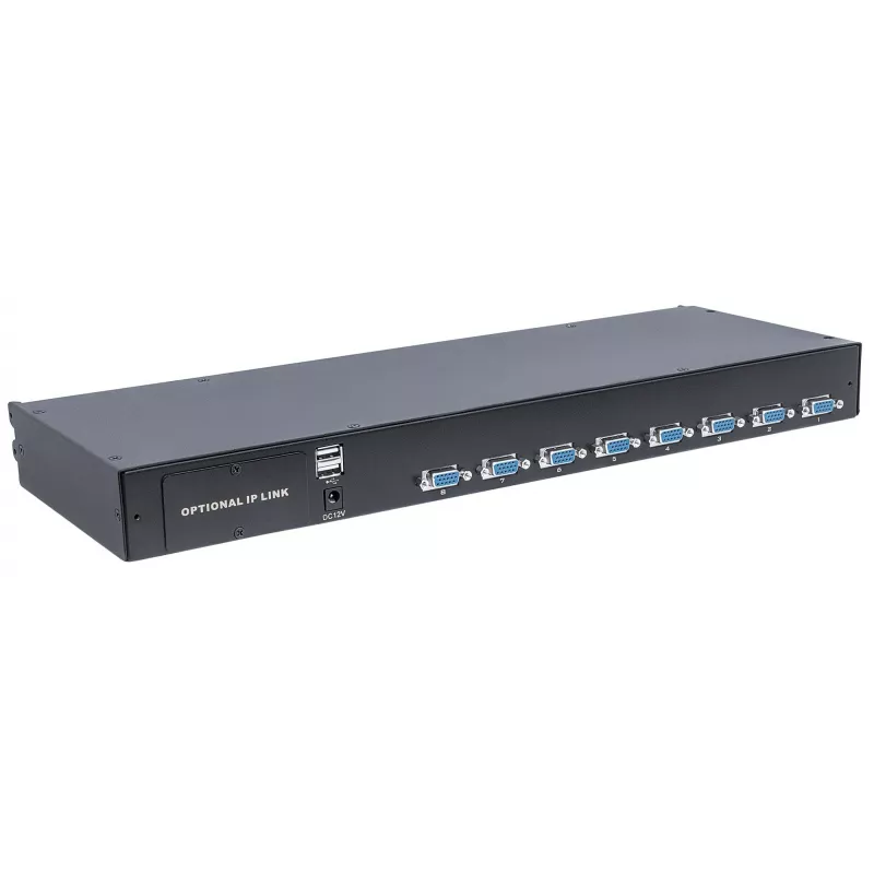 Intellinet Modular 8-Port VGA KVM jungiklis, skirtas naudoti su gaminiais 507622, 507738, 507981, 507998, 508025, 508032, 508049 ir 508056