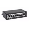 Intellinet Patch Panel, Cat6a, FTP, 8 prievadų, stalinis, ekranuotas, 90° viršutiniai lizdai, juodas