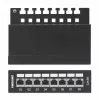 Intellinet Patch Panel, Cat6a, FTP, 8 prievadų, stalinis, ekranuotas, 90° viršutiniai lizdai, juodas