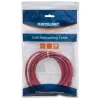 Intellinet tinklo jungiamasis kabelis, Cat6, 0,5 m, raudonas, CCA, U/UTP, PVC, RJ45, auksuoti kontaktai, apsaugotas nuo užkliuvimo, su gaubtuku, visam laikui garantija