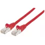 Intellinet Network Patch Cable Cat6 5m Raudonas Varis S/FTP LSOH/LSZH RJ45 Auksuoti kontaktai Apsaugotas nuo užkliuvimo Batai Visą gyvenimą garantija