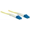 Intellinet Fiber Optic Patch Cable, OS2, LC/LC, 2m, geltona, dupleksas, vienmodis, 9/125 µm, LSZH, šviesolaidinis, viso gyvenimo garantija