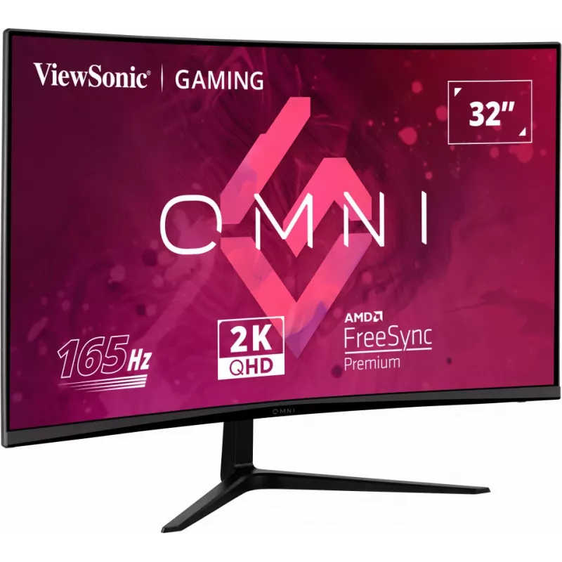 Viewsonic VX Series VX3218C-2K monitorius 81,3 cm (32 colių) 2560 x 1440 pikselių Quad HD LED juodas