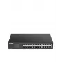 D-Link 24 prievadų gigabitinio tinklo valdomas jungiklis, L2, 19 colių, 1U