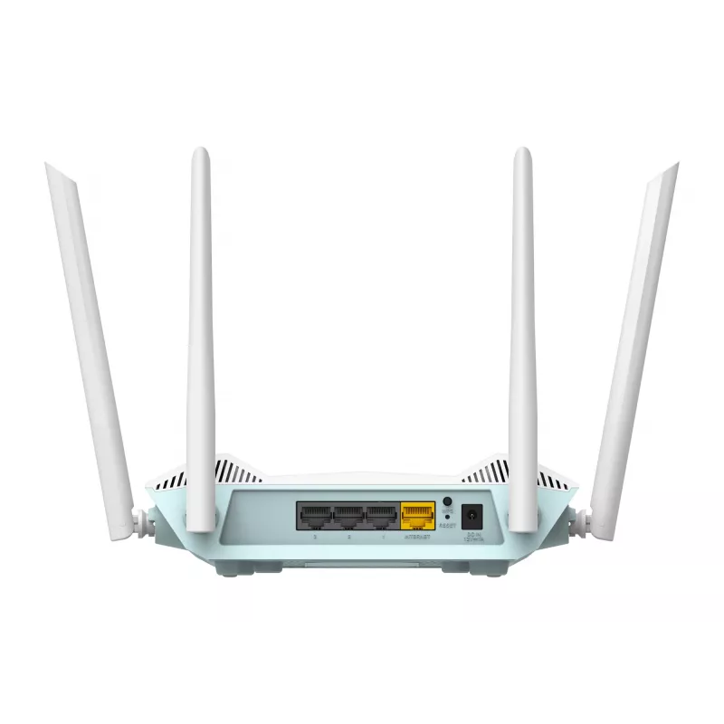 D-Link EAGLE PRO AI AX1500 išmanusis maršrutizatorius, belaidis maršrutizatorius, Gigabit Ethernet, dviejų juostų (2,4 GHz / 5 GHz), baltas