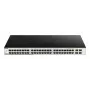 D-Link DGS-1210-52/ME valdomas L2 Gigabit Ethernet (10/100/1000) jungiklis 1U juodas