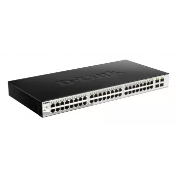 D-Link DGS-1210-52/ME valdomas L2 Gigabit Ethernet (10/100/1000) jungiklis 1U juodas