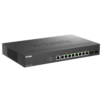 D-Link DMS-1250-10SP/E valdomas tinklo jungiklis 2.5G Ethernet (100/1000/2500) PoE juodas