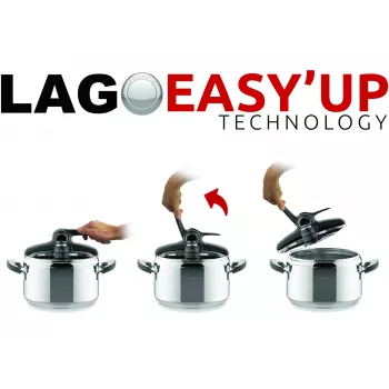Lagostina Mia Lagoeasy'up 5 L nerūdijantis plienas