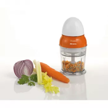Smulkintuvas Ariete Choppy, 0,25 L, nerūdijantis plienas, oranžinis/baltas