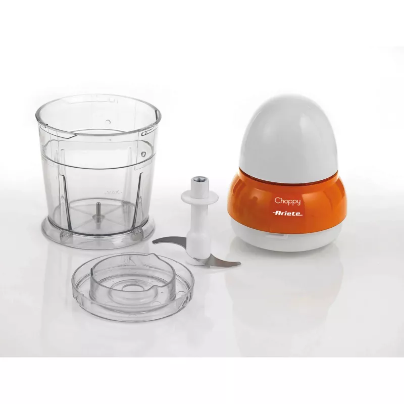Smulkintuvas Ariete Choppy, 0,25 L, nerūdijantis plienas, oranžinis/baltas
