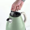 Ariete 2869 Vintage elektrinis virdulys, nerūdijantis plienas, 1,7 l, automatinis išsijungimas, 2000 W, vandeniui, arbatai ir žolelių gėrimams, pastelinė žalia