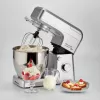 Ariete 1598 Gourmet Professional 7L Metal - Planetinis maišytuvas su blenderiu - Nerūdijančio plieno dubuo - 7 L - Stiklinis ąsotis - 1200 W - 6 greičiai
