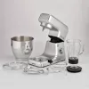 Ariete 1598 Gourmet Professional 7L Metal - Planetinis maišytuvas su blenderiu - Nerūdijančio plieno dubuo - 7 L - Stiklinis ąsotis - 1200 W - 6 greičiai