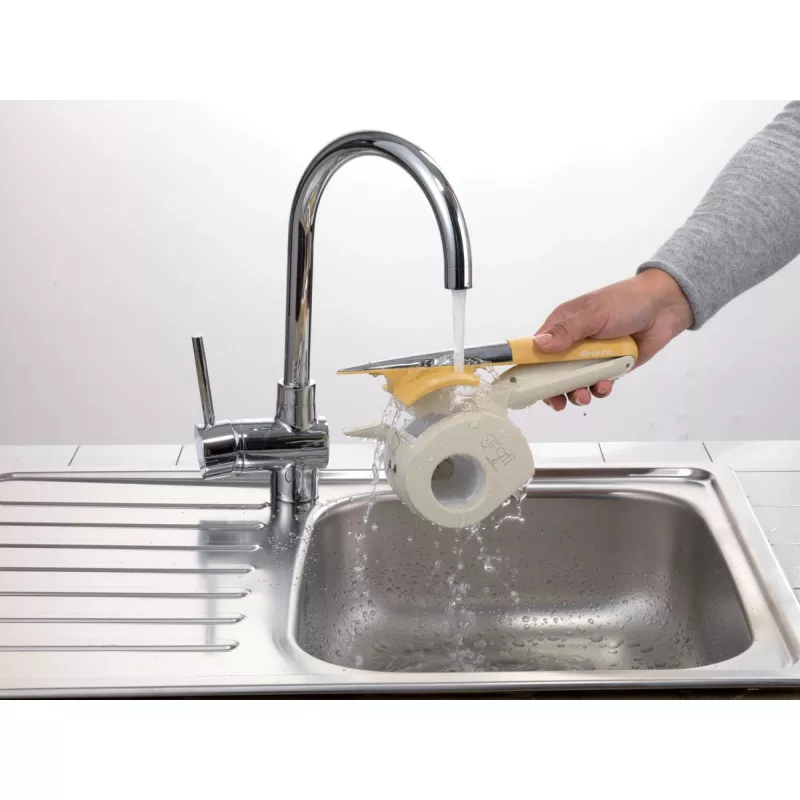 Ariete 457 Gratì Waterproof – belaidė elektrinė tarka, atspari vandeniui, 2 nerūdijančio plieno volai, balta/geltona