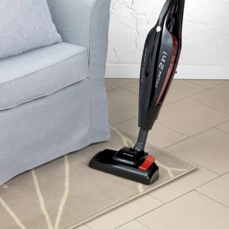 Ariete 2764 Evo 2 in 1 – belaidis elektrinis šluotinis dulkių siurblys ir mini siurblys – be maišelio, cikloninė technologija – HEPA filtras – 0,8 l