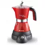 Ariete 1358/16 elektrinis mokos kavos virimo aparatas, 4 puodeliai, raudonas