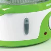 Ariete 911 Healthy Steam elektrinis garintuvas - 3 krepšeliai - indas ryžiams - laikmatis 60 min - 800 W - 9 l - baltas ir žalias