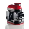 Ariete 1318 Moderna Espresso aparatas su integruotu kavamale, kavos pupelėms ir maltai kavai, pieno putotoju, 1 ir 2 puodelių filtru, 1080 W, 800 cc, raudonas