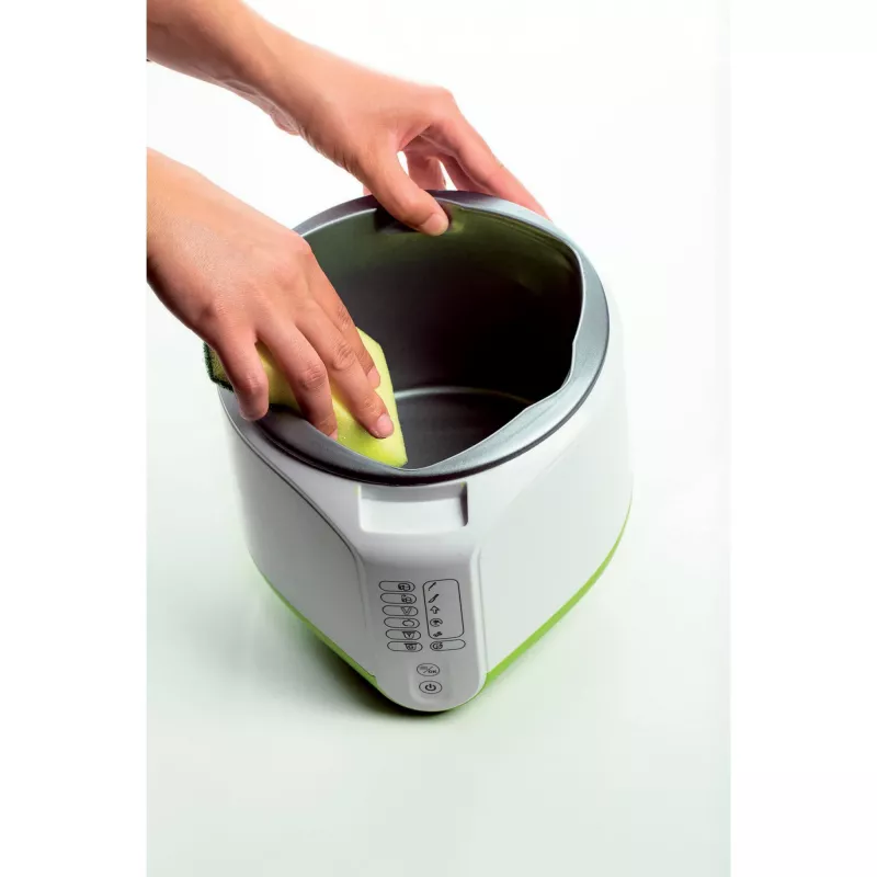 Ariete 615 B-Cheese sūrio ir jogurto gaminimo aparatas, 6 išankstinės programos, išimamas nelipnus krepšelis, tinkamas veganams ir žmonėms su maisto netoleravimu, receptų knyga, 500 W, baltas/žalias
