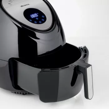 Ariete 4618 Airy Fryer XXL - Oro gruzdintuvė - Kepa 2,5 kg bulvyčių - 7 litrai - Gaminimas be aliejaus ir riebalų - 1800 W - Juoda