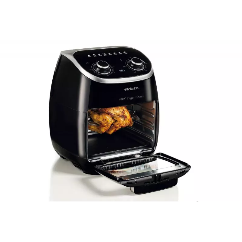 Ariete 4619 Airy Fryer Oven - oro gruzdintuvė ir elektrinė orkaitė su rotisieriumi - besisukantis krepšys - džiovintuvas - 2000 W - 11 l - plienas