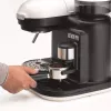 Ariete 1318 Moderna Espresso aparatas su integruotu kavamale, kavos pupelėms ir maltai kavai, pieno putotoju, 1 ir 2 puodelių filtru, 1080 W, 800 cc, baltas