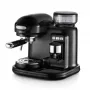 Ariete 1318 Moderna Espresso aparatas su integruotu kavos malūnėliu, kavos pupelėms ir maltai kavai, pieno putotoju, 1 ir 2 puodelių filtru, 1080 W, 800 cc, juodas