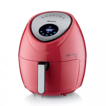 Ariete 4618 Airy Fryer XXL - oro gruzdintuvė - kepa 2,5 kg bulvyčių - 7 litrai - kepimas be aliejaus ir riebalų - 1800 W - raudona