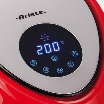 Ariete 4618 Airy Fryer XXL - oro gruzdintuvė - kepa 2,5 kg bulvyčių - 7 litrai - kepimas be aliejaus ir riebalų - 1800 W - raudona