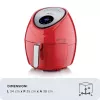 Ariete 4618 Airy Fryer XXL - oro gruzdintuvė - kepa 2,5 kg bulvyčių - 7 litrai - kepimas be aliejaus ir riebalų - 1800 W - raudona