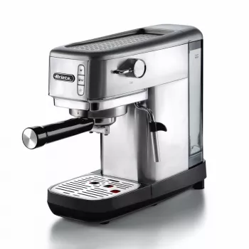 Ariete 1380 Metal kavos aparatas, maltai kavai ir ESE kapsulėms, 1300 W, 1.1 L, 15 barų, Cappuccino įtaisas, sidabrinis