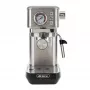 Ariete 1381 kavos aparatas su manometru, tinka maltai kavai ir ESE kapsulėms, 1300 W, 1,1 L talpa, 15 barų slėgis, ½ puodelio filtras, Cappuccino įrenginys, sidabrinis