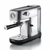 Ariete 1381 kavos aparatas su manometru, tinka maltai kavai ir ESE kapsulėms, 1300 W, 1,1 L talpa, 15 barų slėgis, ½ puodelio filtras, Cappuccino įrenginys, sidabrinis