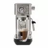 Ariete 1381 kavos aparatas su manometru, tinka maltai kavai ir ESE kapsulėms, 1300 W, 1,1 L talpa, 15 barų slėgis, ½ puodelio filtras, Cappuccino įrenginys, sidabrinis