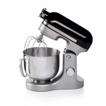 Ariete Moderna Black maišytuvas, stalinis maišytuvas, juodas, plakimas, minkymas, maišymas, 5,5 l, rotacinis, aliuminis