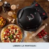 Ariete 917 picos krosnelė – pica per 4 minutes – ugniai atspari keptuvės plokštė su nelimpančia danga – maks. 400 °C – 1200 W – laikmatis 30 min – juoda