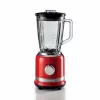 Ariete Moderna Red stalo blenderis su stikline taure, 1.5 L, impulsinė funkcija, ledo smulkinimas, 1000 W, raudonas