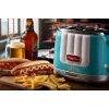 Ariete 206 Hot Dog Maker Party Time, 650 W, mėlyna, dešrainių keptuvė, šviesiai mėlyna, 2 vnt., 650 W, 160 mm, 270 mm