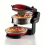 Ariete 927 Pizzeria dviguba picos krosnelė, 2 picos per 4 minutes, 2300 W, 2 ugniai atsparūs akmenys, 2 termostatai, skersmuo 32 cm, 5 kepimo lygiai, 2 nerūdijančio plieno mentelės, raudona
