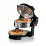 Ariete 927 Pizzeria dviguba picos krosnelė, 2 picos per 4 minutes, 2300 W, 2 ugniai atsparūs akmenys, 2 termostatai, skersmuo 32 cm, 5 kepimo lygiai, 2 nerūdijančio plieno mentės, raudona