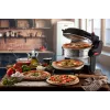 Ariete 927 Pizzeria dviguba picos krosnelė, 2 picos per 4 minutes, 2300 W, 2 ugniai atsparūs akmenys, 2 termostatai, skersmuo 32 cm, 5 kepimo lygiai, 2 nerūdijančio plieno mentės, raudona