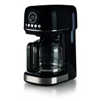 Ariete 1396 Moderna kavos virimo aparatas su filtru, amerikietiška kava, 15 puodelių talpa, šildymo pagrindas, LCD ekranas, išimami ir plaunami filtrai, juoda