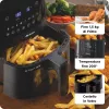 Ariete 4633, Karšto oro gruzdintuvė 4L, 1400W, Talpa 4L, 9 programų, Shake ir Grill funkcijos, Temperatūra iki 200°C, Juoda