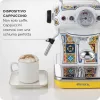Ariete 1389 Positano kavos aparatas, 850W, 0,9L talpa, 1 ar 2 puodelių filtras, lašėjimo padėklas, pieno putotojas