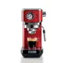 Kavos aparatas Ariete Moderna Line 1381 su manometru, maltai kavai ir ESE kapsulėms, 1300 W, 1,1 L talpa, 15 barų slėgis, ½ puodelio filtras, kapučino įtaisas, Raudonas