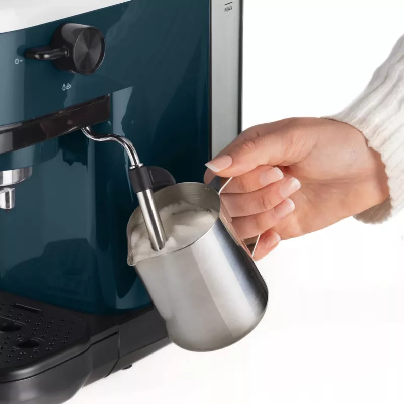 Ariete 1399 Espresso kavos aparatas, maltai kavai ir ESE kapsulėms, 1300 W, 1,1 L talpa, 15 barų slėgis, 1, 2 puodelių ir ESE kapsulės filtras, Cappuccino, Baltas