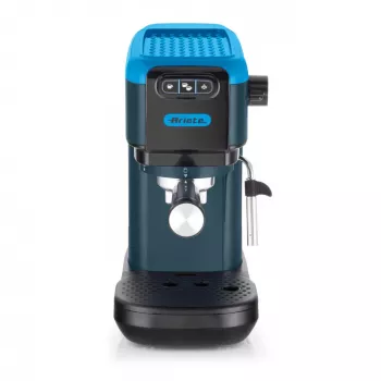 Ariete 1399 Espresso kavos aparatas, maltai kavai ir ESE kapsulėms, 1300 W, 1,1 L talpa, 15 barų slėgis, 1, 2 puodelių ir ESE kapsulių filtras, Cappuccino, Mėlyna